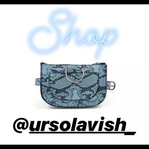 Snake skin fanny packs
